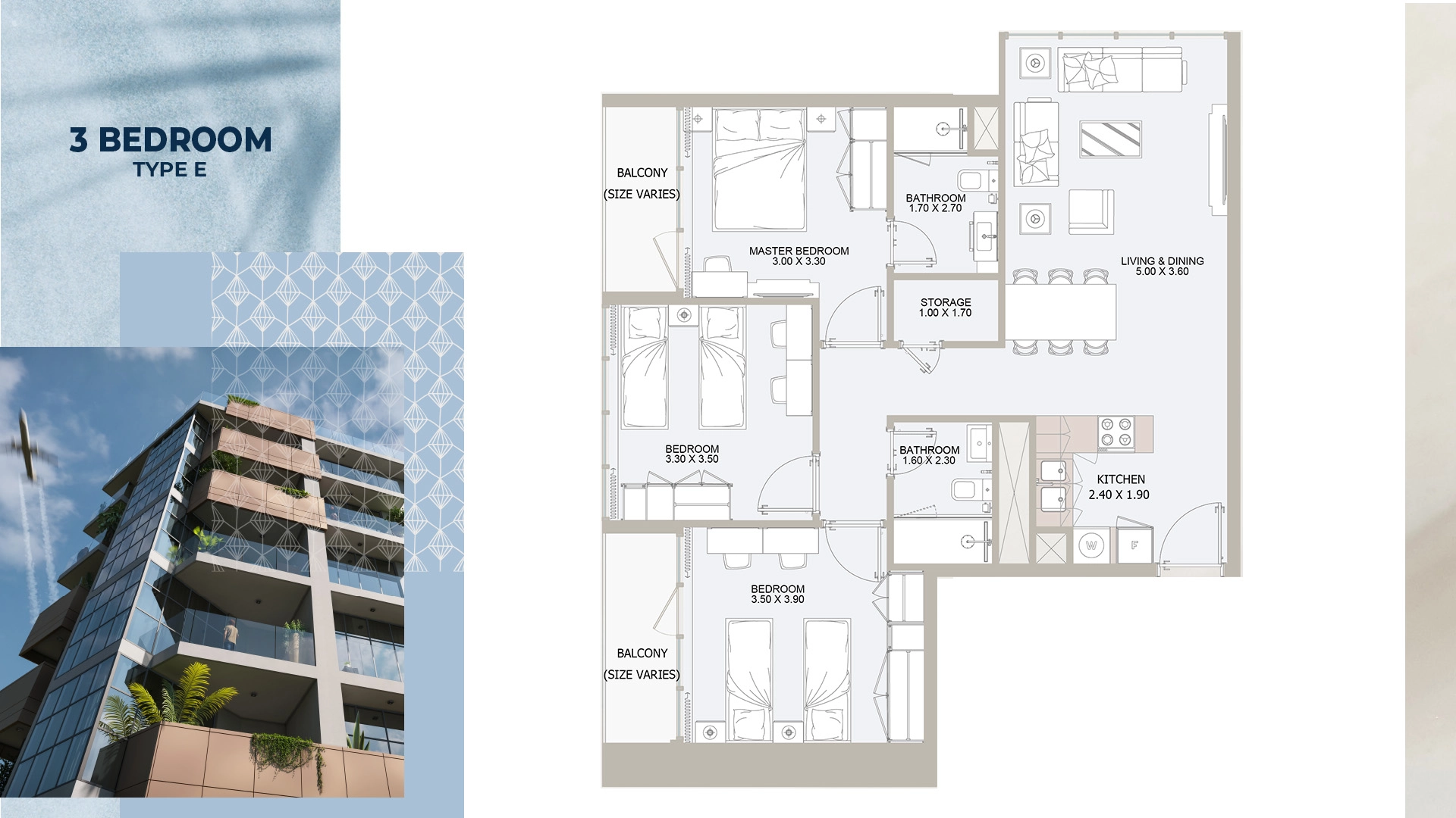3 BR - Type A